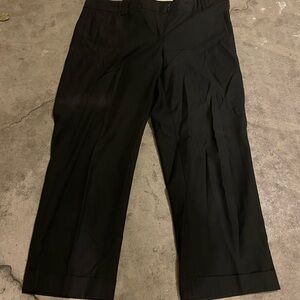 LOFT Black and Cream Dress Pants